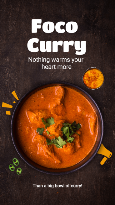Simple Curry Delicacy Display Promotion Ecommerce Story预览效果