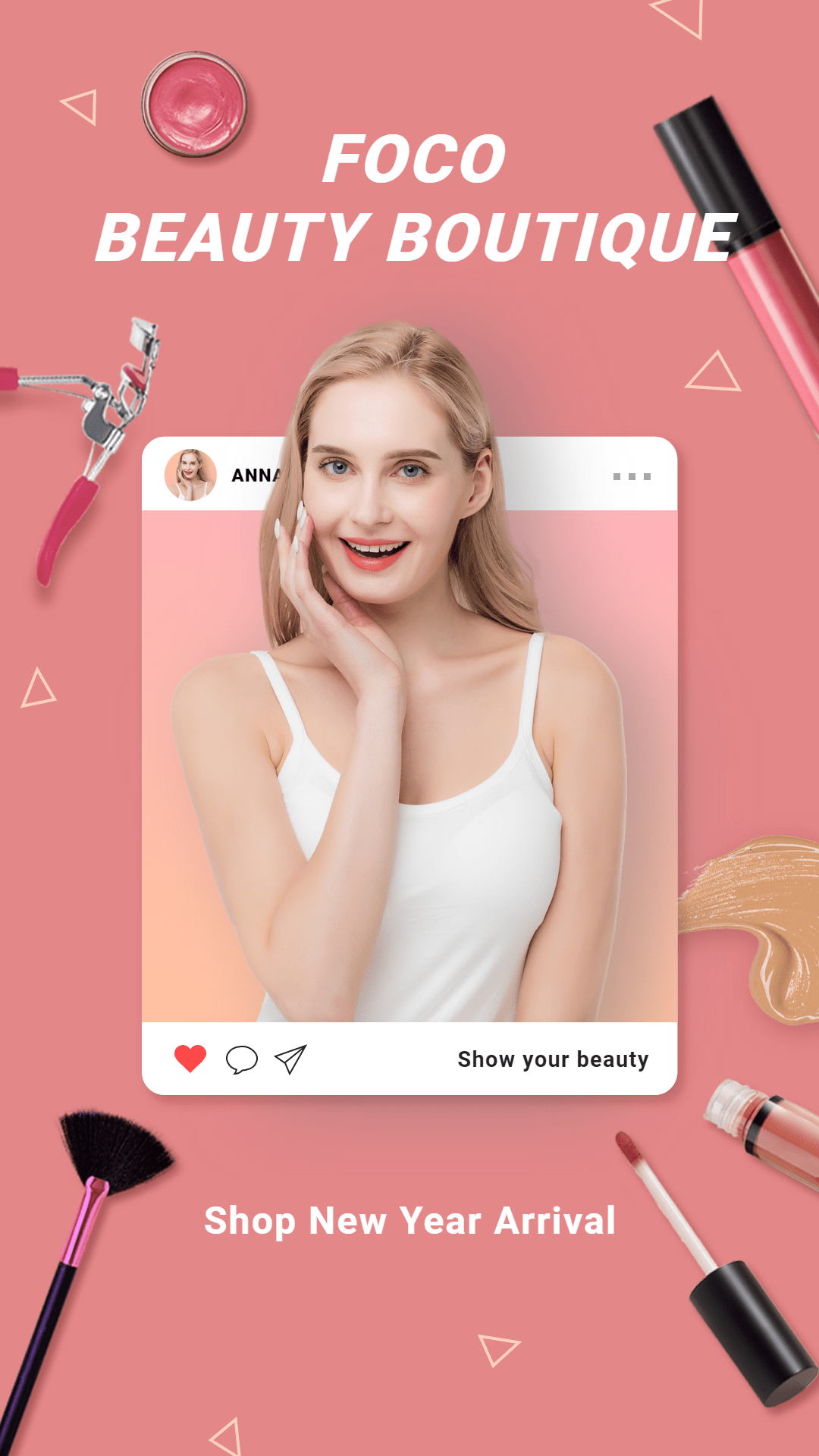 Creative Style Beauty Boutique Ecommerce Story预览效果