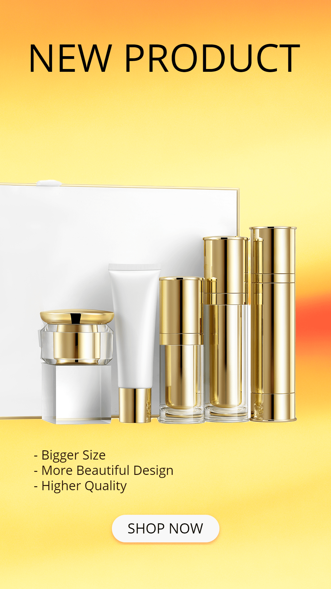 Skincare Set Beauty Cosmetic Products New Arrival Ecommerce Story