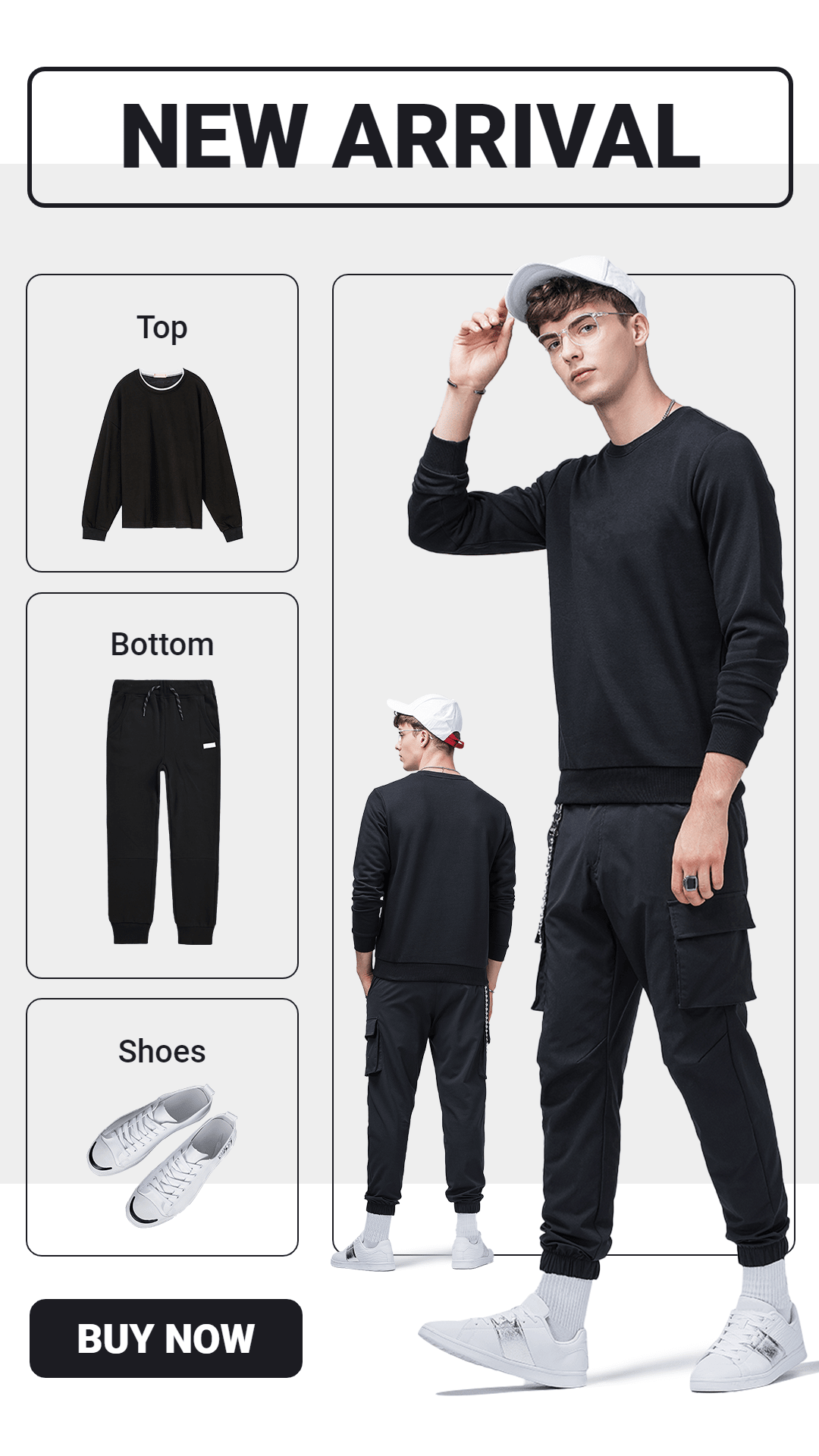Fashion Men's Wear New Arrival Ecommerce Story