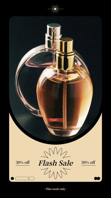 Pattern Element Women's Perfume Fragrance Sale Promo Ecommerce Story