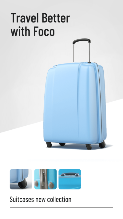旅行箱上新电商竖版海报Ecommerce Story