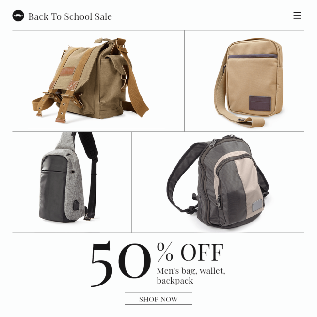 Minimalist Father's Day Accessories Discount Promotion Ecommerce Story预览效果