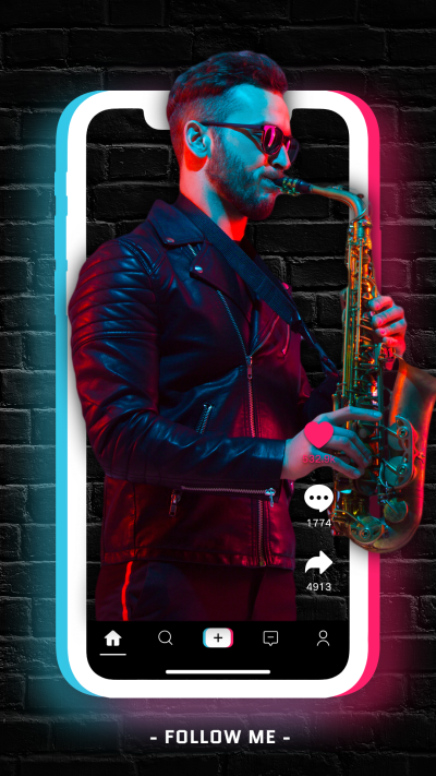 Creative Tiktok Interface Simulation Jacket Man Instagram Story