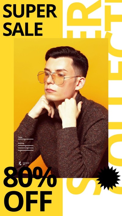 Men's Clothing Fashion Discount Sale Ecommerce Story