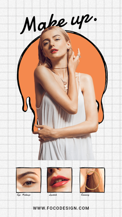 Fashion Makeup Cosmetics Display Ecommerce Story