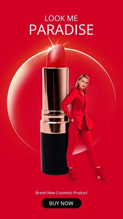 Beauty Cosmetics Makeup Advertising Promo Creative Campaign Ecommerce Story