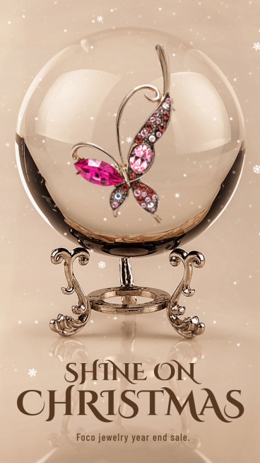 Literary Style Christmas Jewelry Accessories Promotion Ecommerce Story预览效果
