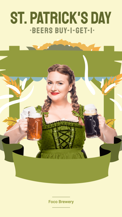 St. Patrick's Day Beers Sale Promotion Ecommerce Story