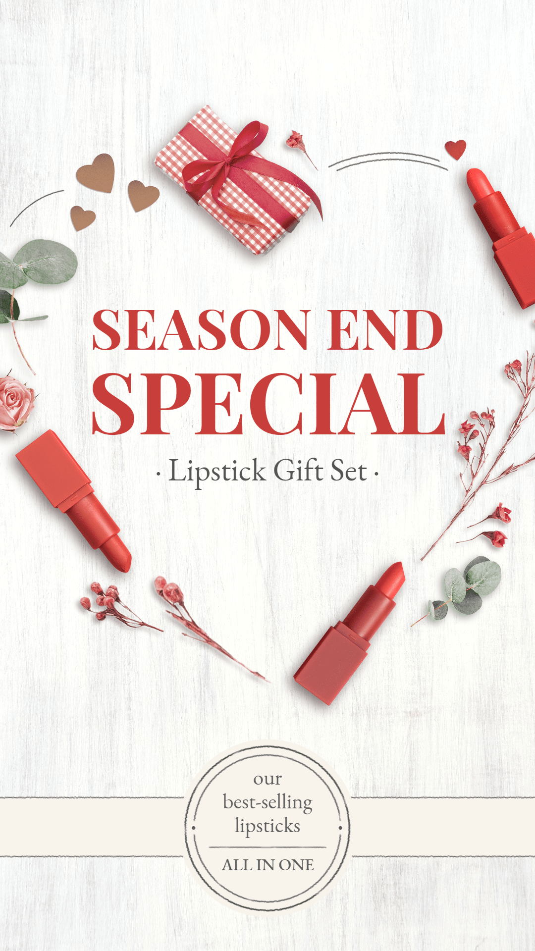 Luxurious Lipstick Gift Set Display Promotion Ecommerce Story预览效果