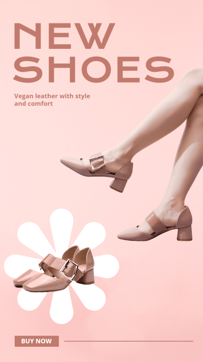 Fashion Women's New Shoes Display Ecommerce Story