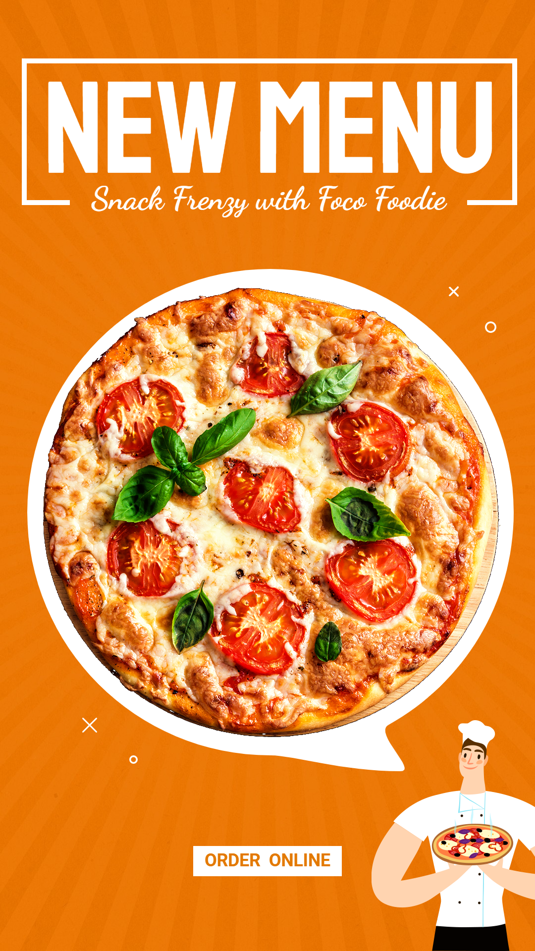 Creative Pizza Shop New Menu Promo Ecommerce Story预览效果