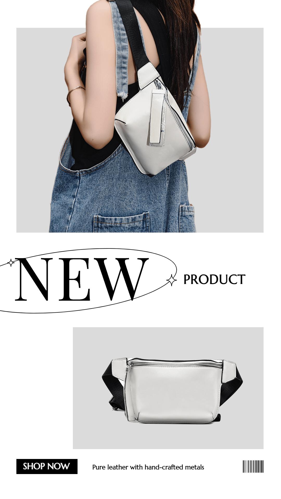 Simple Women's Bags New Arrival Ecommerce Story预览效果