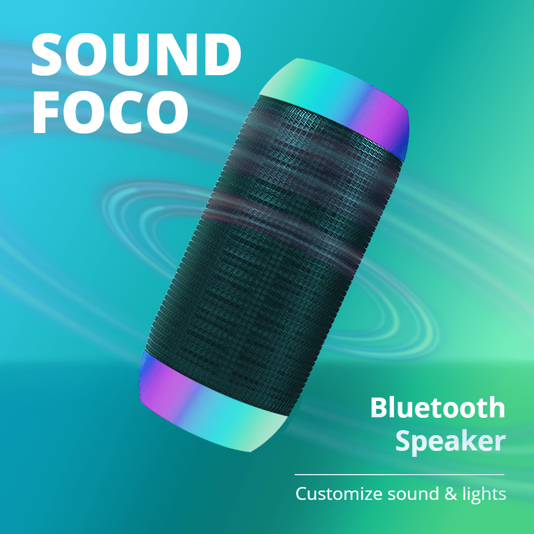 Fashion Bluetooth Speaker Promotion Ecommerce Product Image预览效果