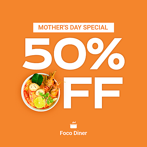 Minimalist Mother's Day Festival Discount Ecommerce Product Image
