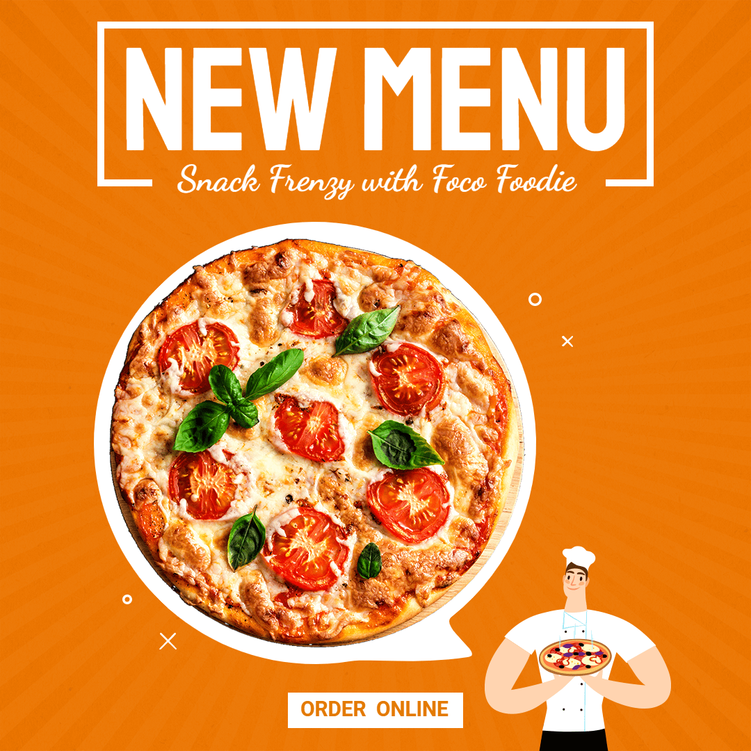 Creative Delicacy Pizza New Menu Advertisement Ecommerce Product Image