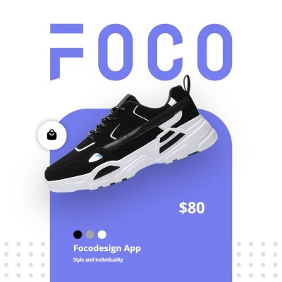 Sports Running Shoes Color Palette Ecommerce Product Image