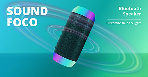 Fashion Bluetooth Speaker Promotion Ecommerce Banner