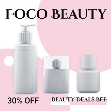 Pink Color Block Simple Beauty Cosmetics Discount Ecommerce Product Image