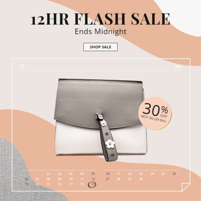 Calendar Element Fashion Women's Bags Falsh Sale Ecommerce Story