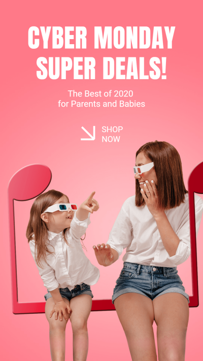 Mother Children Products Promotion Template Simple Style Ecommerce Story