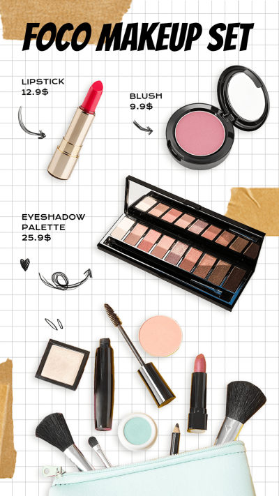 Literary Style Makeup Set Price List Ecommerce Story