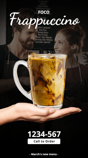 Iced Coffee New Product Cutout Ecommerce Story预览效果