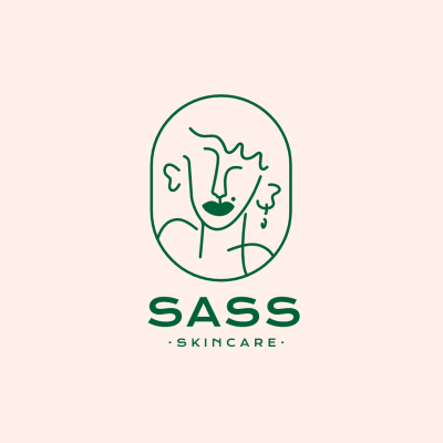 MInimalist Abstract Character Skincare Logo Image