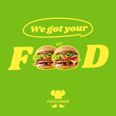 Creative food cutout ecommerce product image