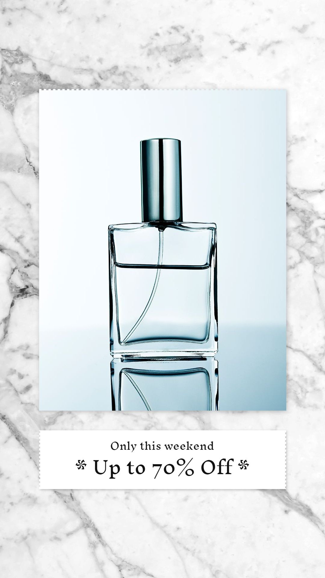 Marble Background Women's Perfume Fragrance Sale Promo Ecommerce Story预览效果