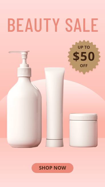Fashion Black Friday Cosmetics Discount Ecommerce Story预览效果