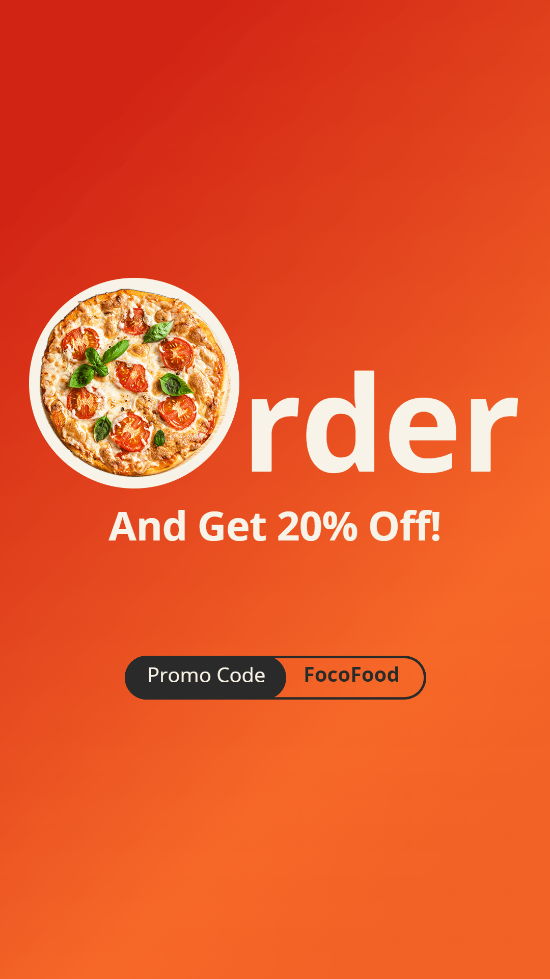 Creative Pizza Cutout Order Ecommerce Story