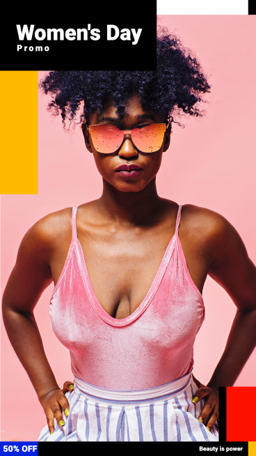 Women's Day Fashion Sunglasses Sale Promotion Ecommerce Story预览效果