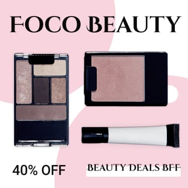 Simple Beauty Cosmetics Palette Display Discount Ecommerce Product Image