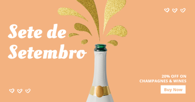 Hand Painted Love Heart Simple Brazil Lover's Day Wines Discount Ecommerce Banner