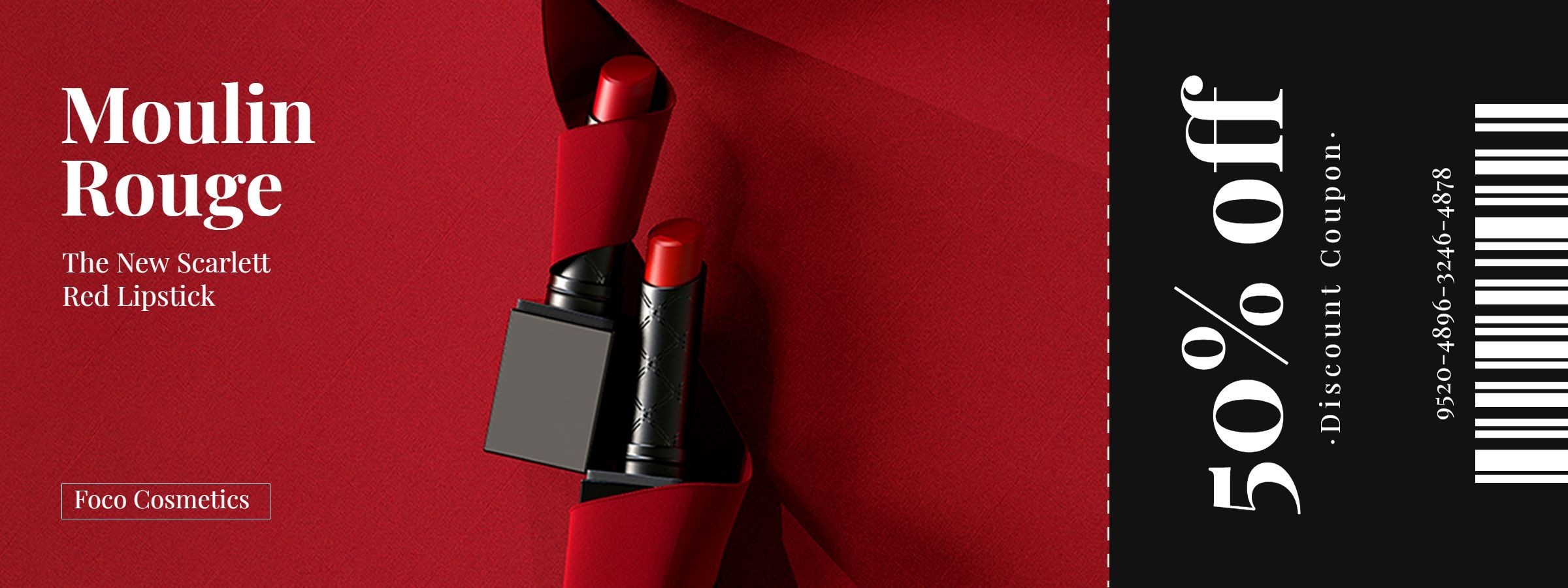 Fashion New Red Lipstick Discount Coupon
