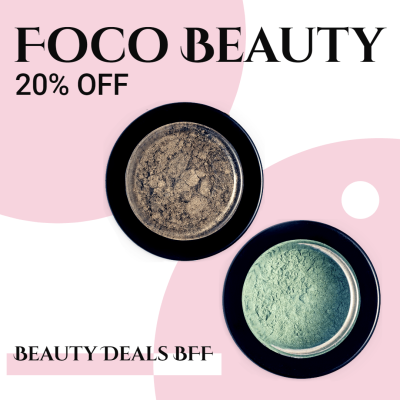 White Circle Element Simple Beauty Cosmetics Discount Ecommerce Product Image