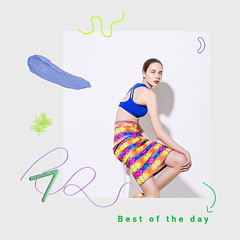 Simple Fashion Woman Personal Display Record Instagram Post
