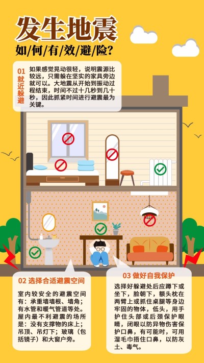 热点地震资讯手机海报