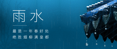 雨水节气祝福公众号首图
