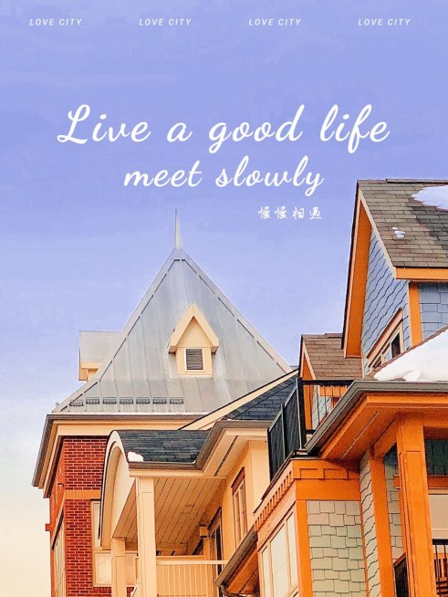 杂志海报随拍街景简约风plog模板预览效果