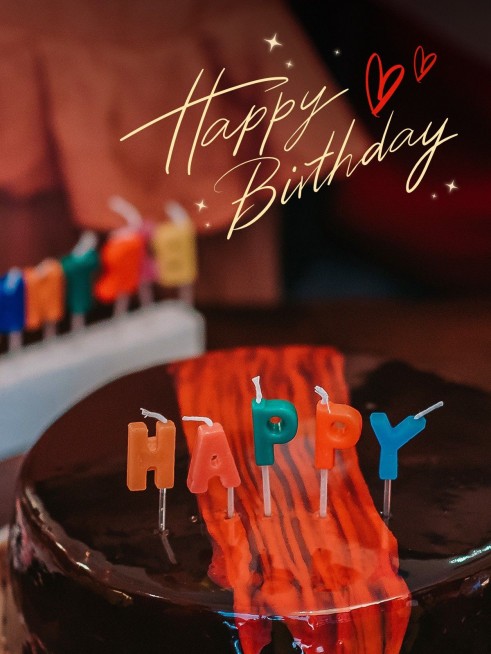 生日晒照生活分享简约风plog模板预览效果