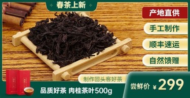 春茶节食品茶叶主图式海报banner