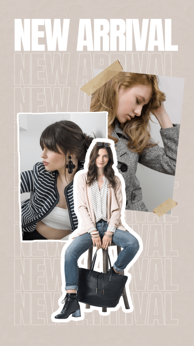 Retro Style Women's Wear New Arrival Ecommerce Story