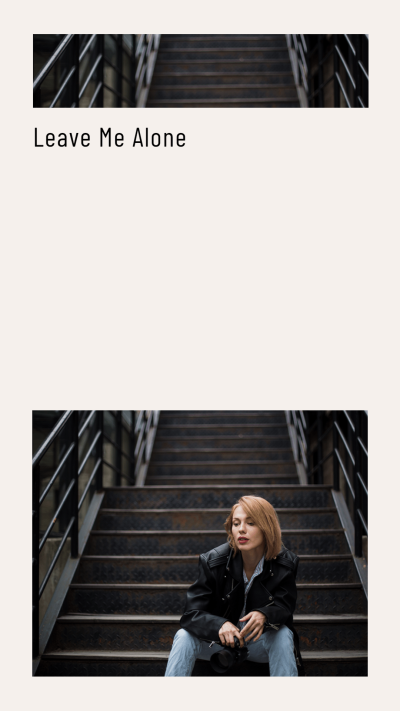 Woman Life Sharing Fashion Art Simple Style Poster Instagram Story