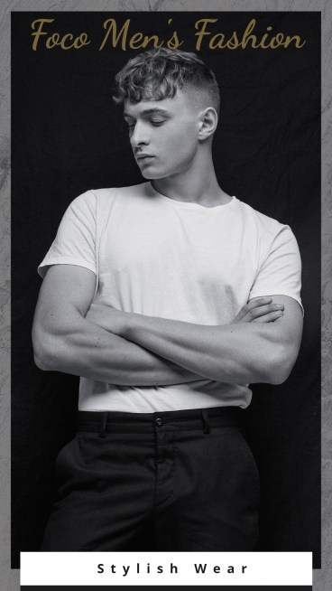 Literary Style Men's Fashion Wear Display Ecommerce Story预览效果