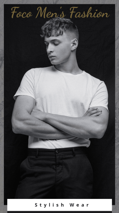 Literary Style Men's Fashion Wear Display Ecommerce Story