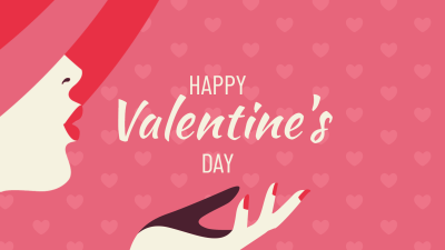 Fashion Valentine's Day Celebrate Blessing Text Facebook Event Cover