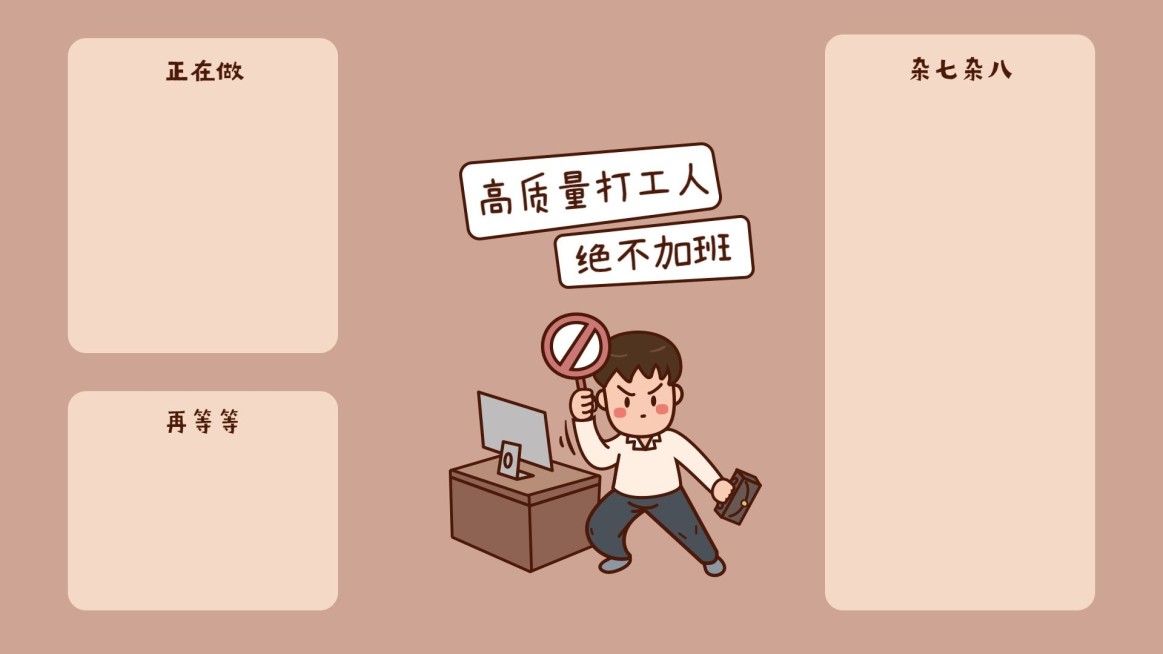 劳动节反内卷趣味电脑分区壁纸预览效果