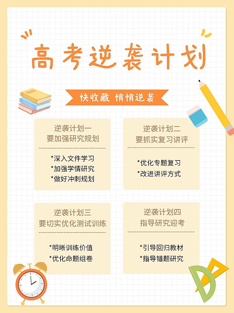 高考复习逆袭计划小红书配图